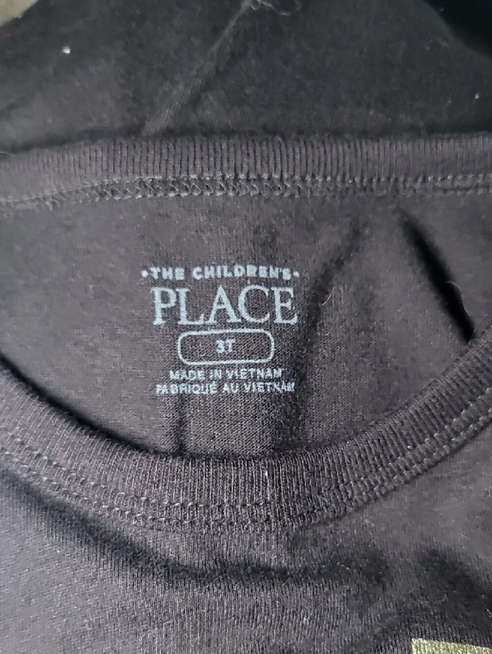 The Children's Place Black Tee with Gold 'DAD SON CREW' Graphic